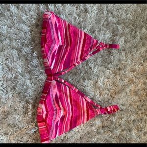 Hollister strappy pink bikini top